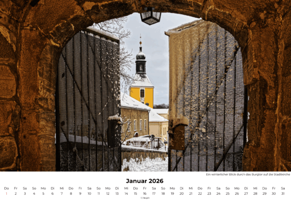 Hohnsteiner Impressionen 2026, Wandkalender Format A4 quer – Bild 3
