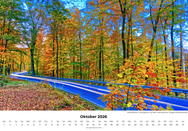 Hohnsteiner Impressionen 2026, Wandkalender Format A4 quer – Bild 12