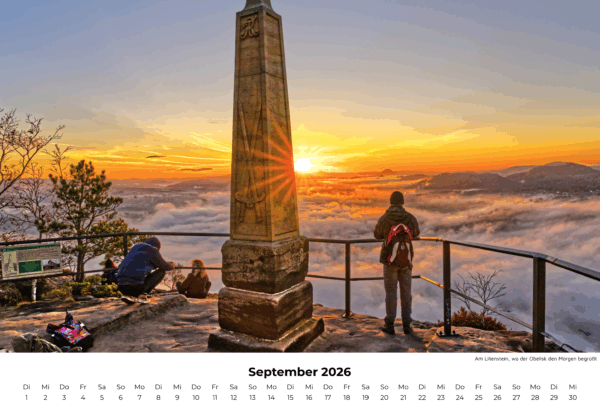 Wandkalender Sächsische Elbtalblicke 2026 Format A3 quer – Bild 10